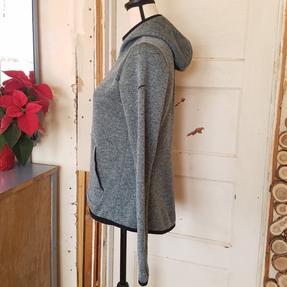 Nike Dri-fit Fleece Lined Gray Pullover Hoodie - Picture 6 of 11